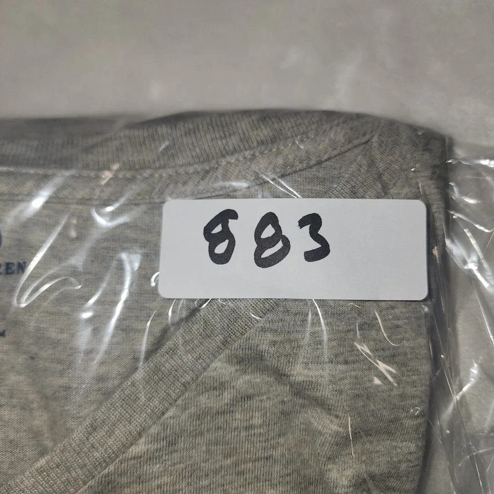 Polo Ralph Lauren‎ Mens 2XL Gray V-Neck T-Shirt Relaxed Fit Cotton Pony Logo 883